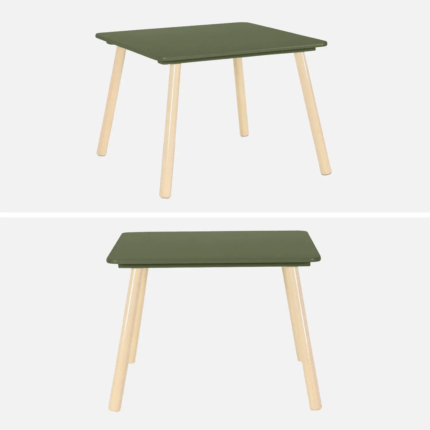 Kids Square Table & Chair Set - Green - The Don Home Interiors