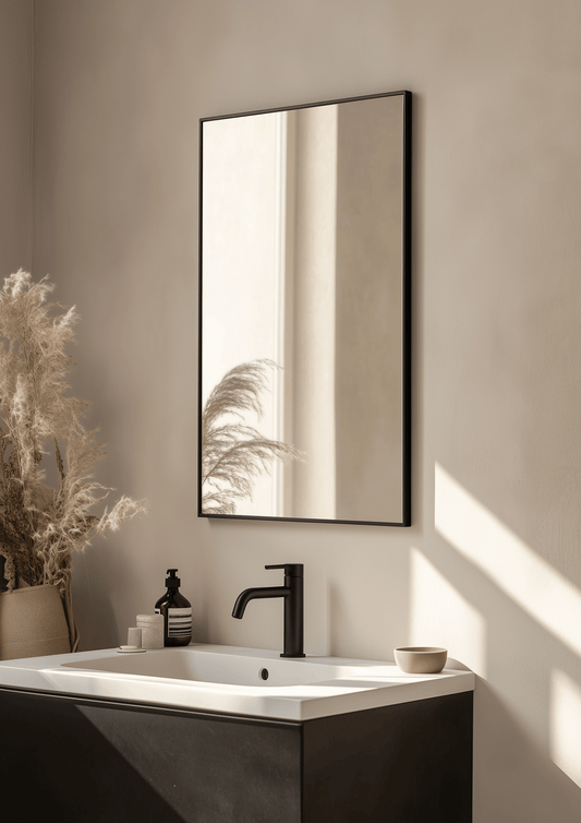 Rectangle Aluminium Mirror 50 x 70cm - The Don Home Interiors