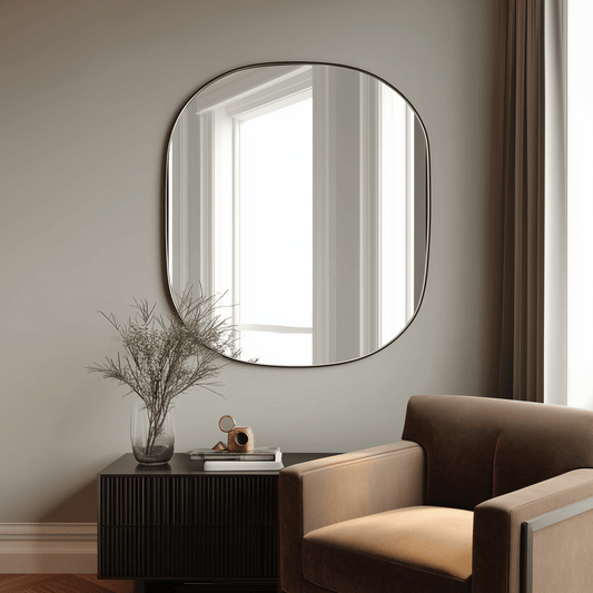 80 x 90 cm Aluminium Rounded Corner Rectangle - The Don Home Interiors