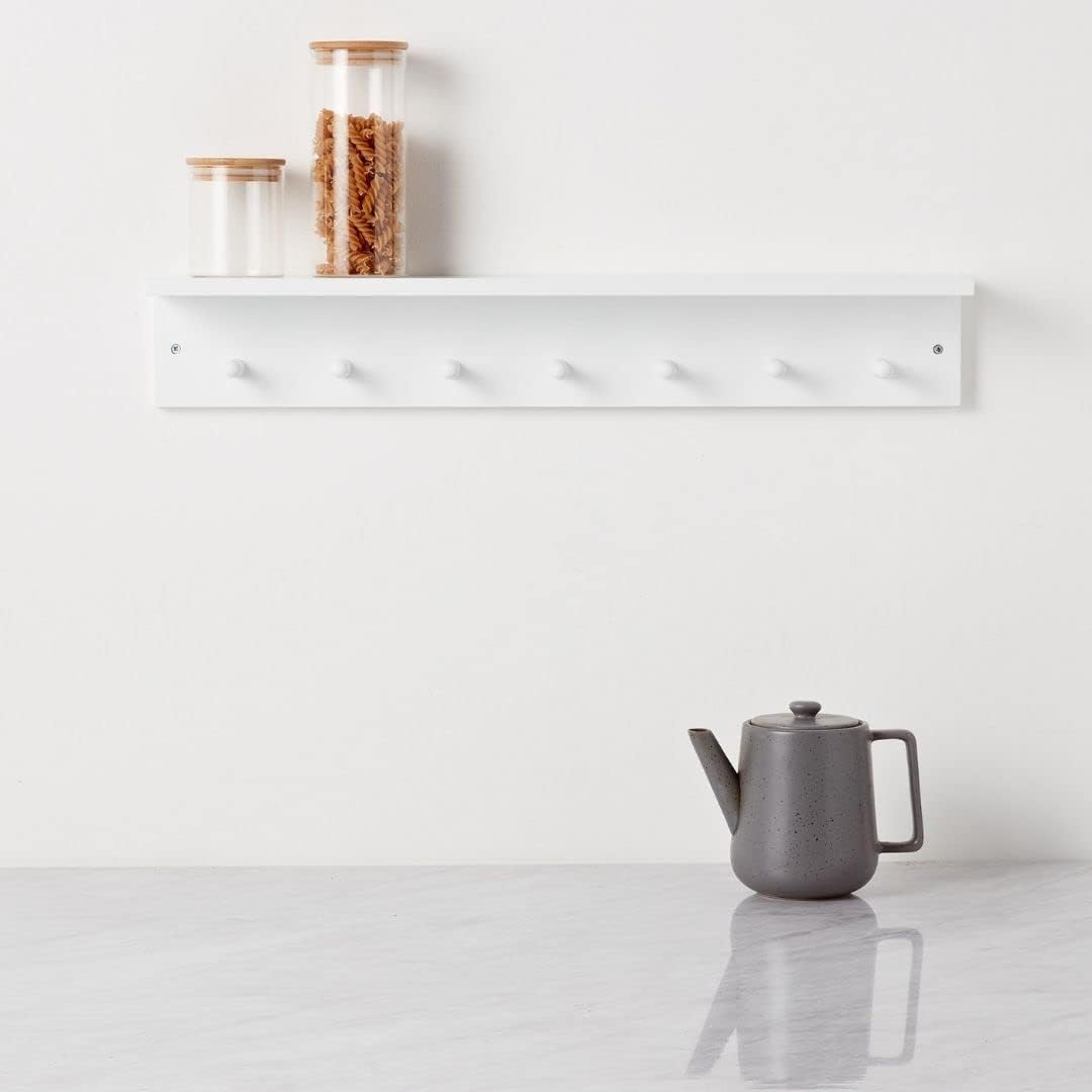 Wall Shelf With Hooks - The Don Home Interiors