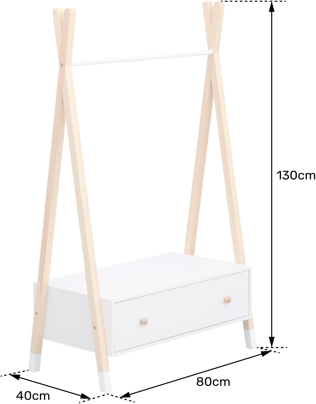 Montessori Kids Hanger - Round Knobs - The Don Home Interiors