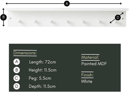 Wall Shelf With Hooks - The Don Home Interiors