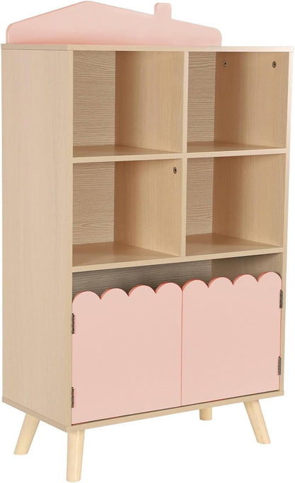 Scalloped Door Bookshelf - Pink - The Don Home Interiors