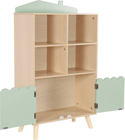 Scalloped Door Bookshelf - Mint Green - The Don Home Interiors