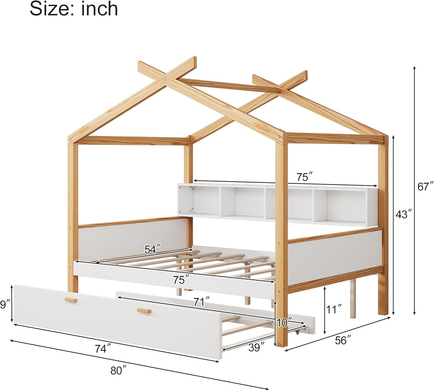 Montessori House Bed - Double - The Don Home Interiors