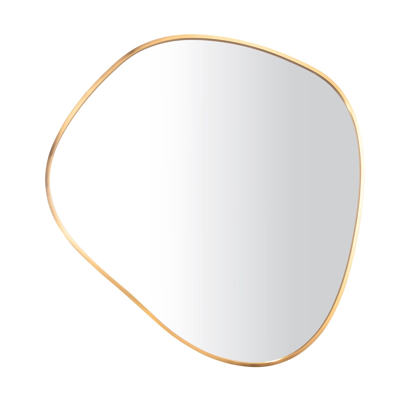 100 x 88cm Organic Shaped Aluminium Mirror - The Don Home Interiors