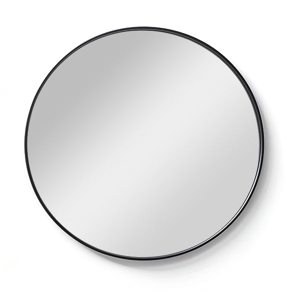 60cm Round Mirror with aluminium frame, lightweight and durable, ideal for modern home decor in living rooms, bathrooms, or entryways.