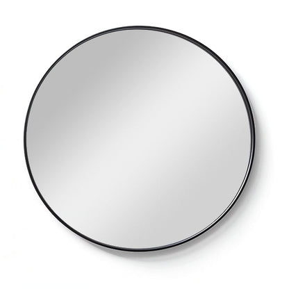 60cm Round Mirror with aluminium frame, lightweight and durable, ideal for modern home decor in living rooms, bathrooms, or entryways.