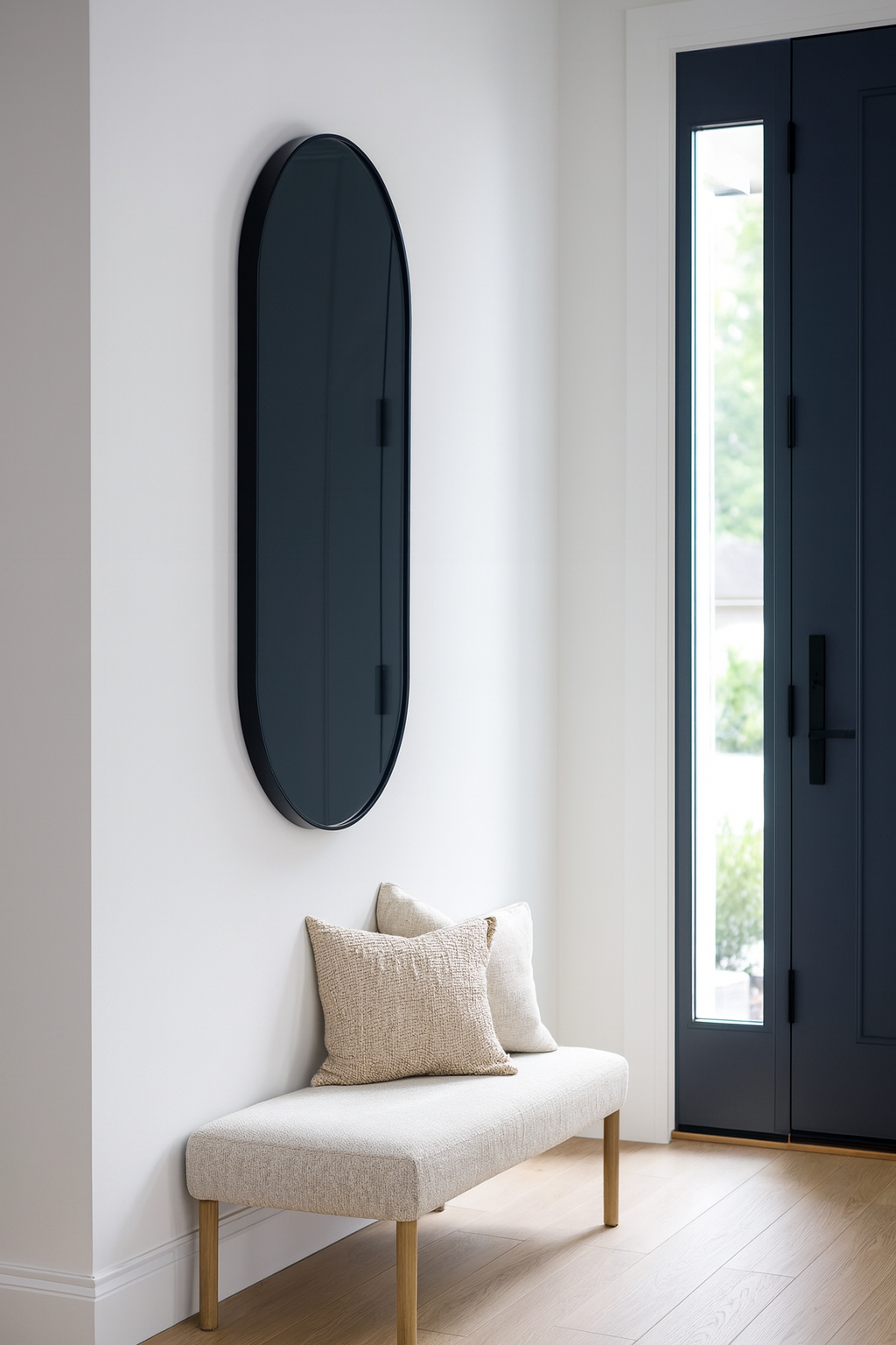 100 x 55 cm Pill Shaped Aluminium Mirror - The Don Home Interiors