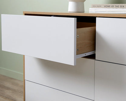 Coastal 6 Drawer Chest of Drawers - The Don Home Interiors