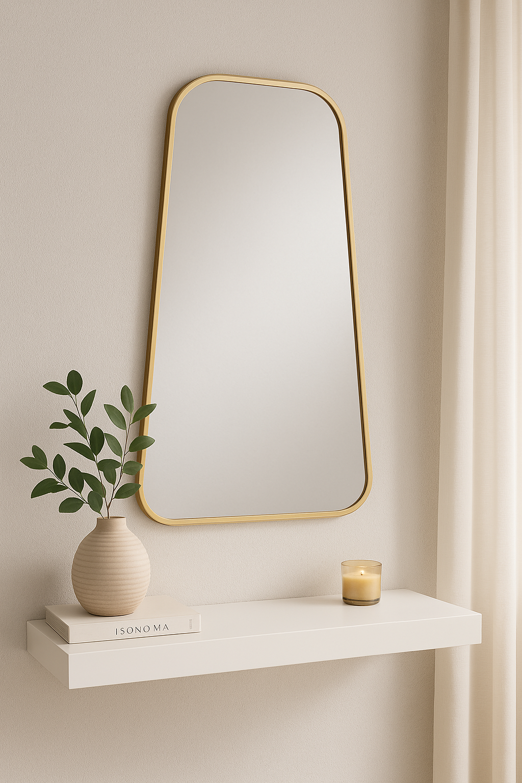 90 x 50cm Tapered Rectangle Aluminium Frame - The Don Home Interiors