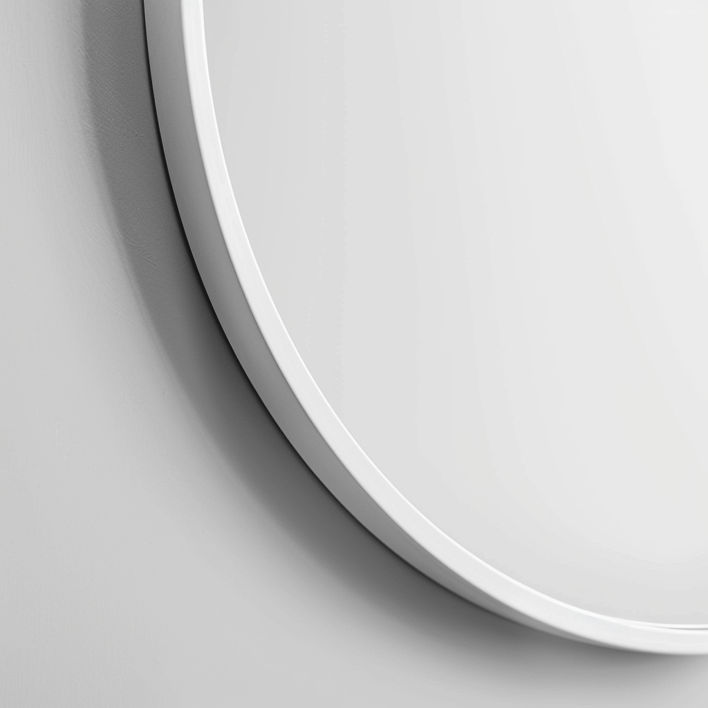70 x 60cm Organic Shaped Aluminium Mirror - The Don Home Interiors