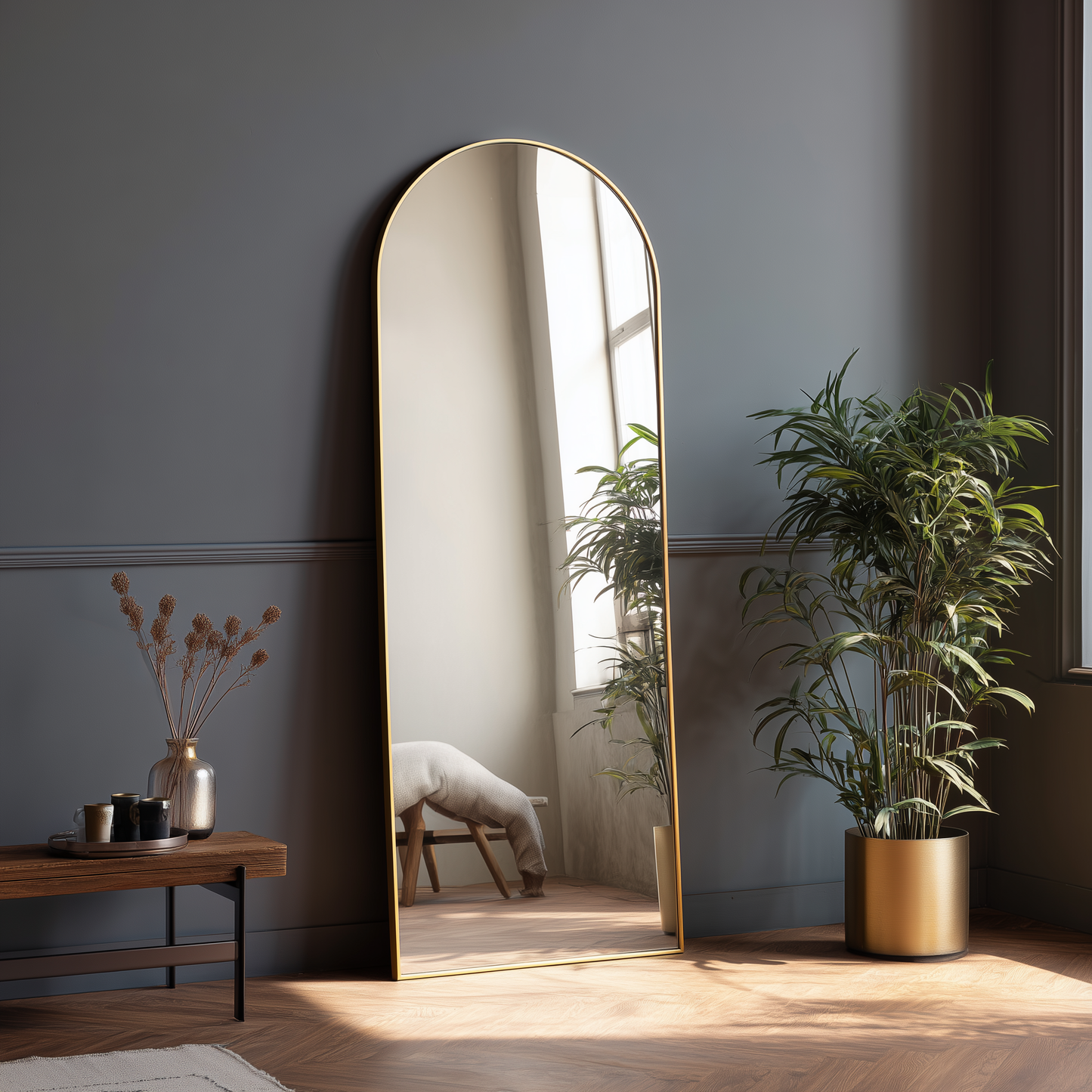 Standing Arch Mirror 160 x 55cm - The Don Home Interiors