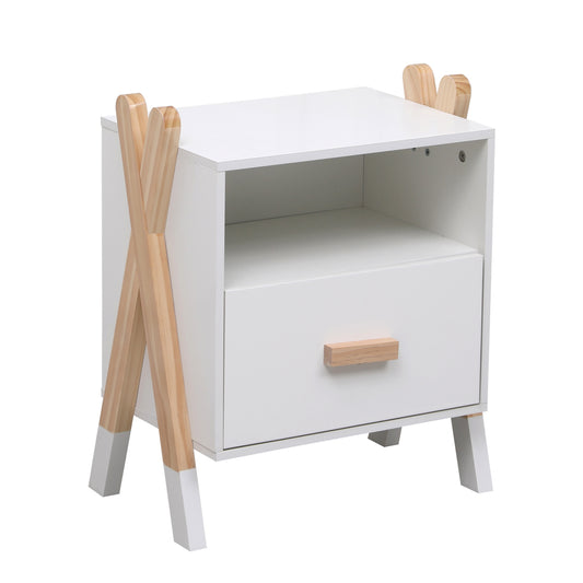 Montessori Bedside Table with Shelf - The Don Home Interiors