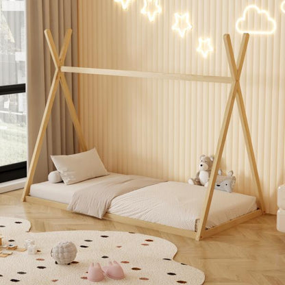 Montessori Floor Teepee Bed - Single - The Don Home Interiors