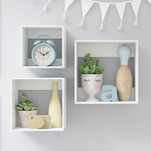 Square Wall Shelves-Set of 3 - The Don Home Interiors