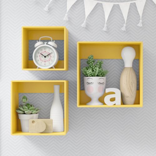 Square Wall Shelves-Set of 3 - The Don Home Interiors
