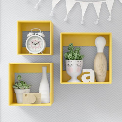 Square Wall Shelves-Set of 3 - The Don Home Interiors