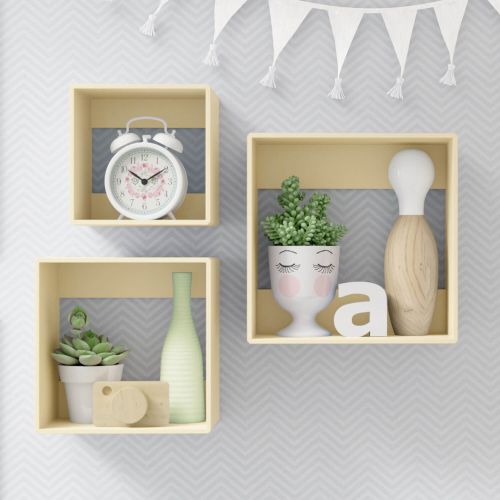 Square Wall Shelves-Set of 3 - The Don Home Interiors