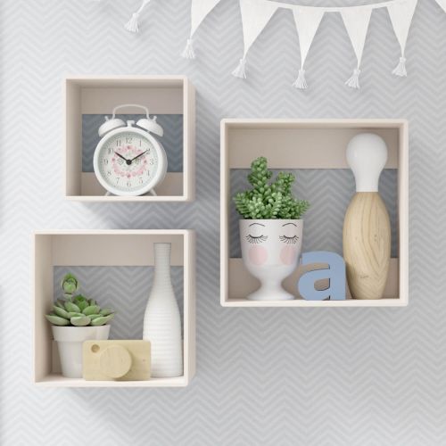 Square Wall Shelves-Set of 3 - The Don Home Interiors