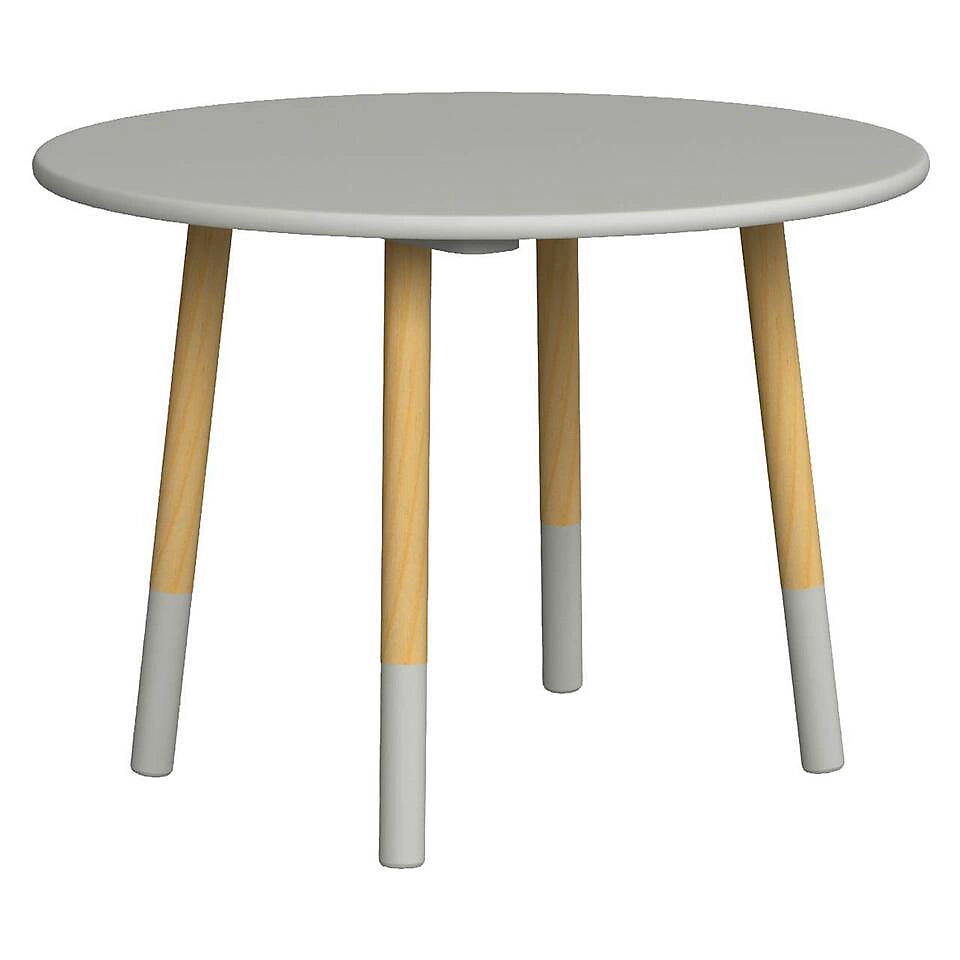 Round Kids Table & Stools Set - Grey - The Don Home Interiors