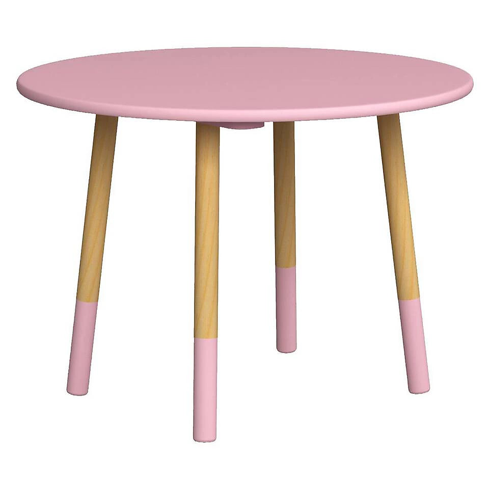Round Kids Table & Stools Set - Pink - The Don Home Interiors