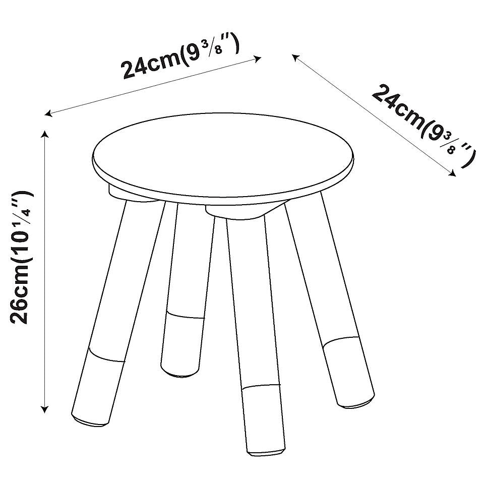 Round Kids Table & Stools Set - Pink - The Don Home Interiors