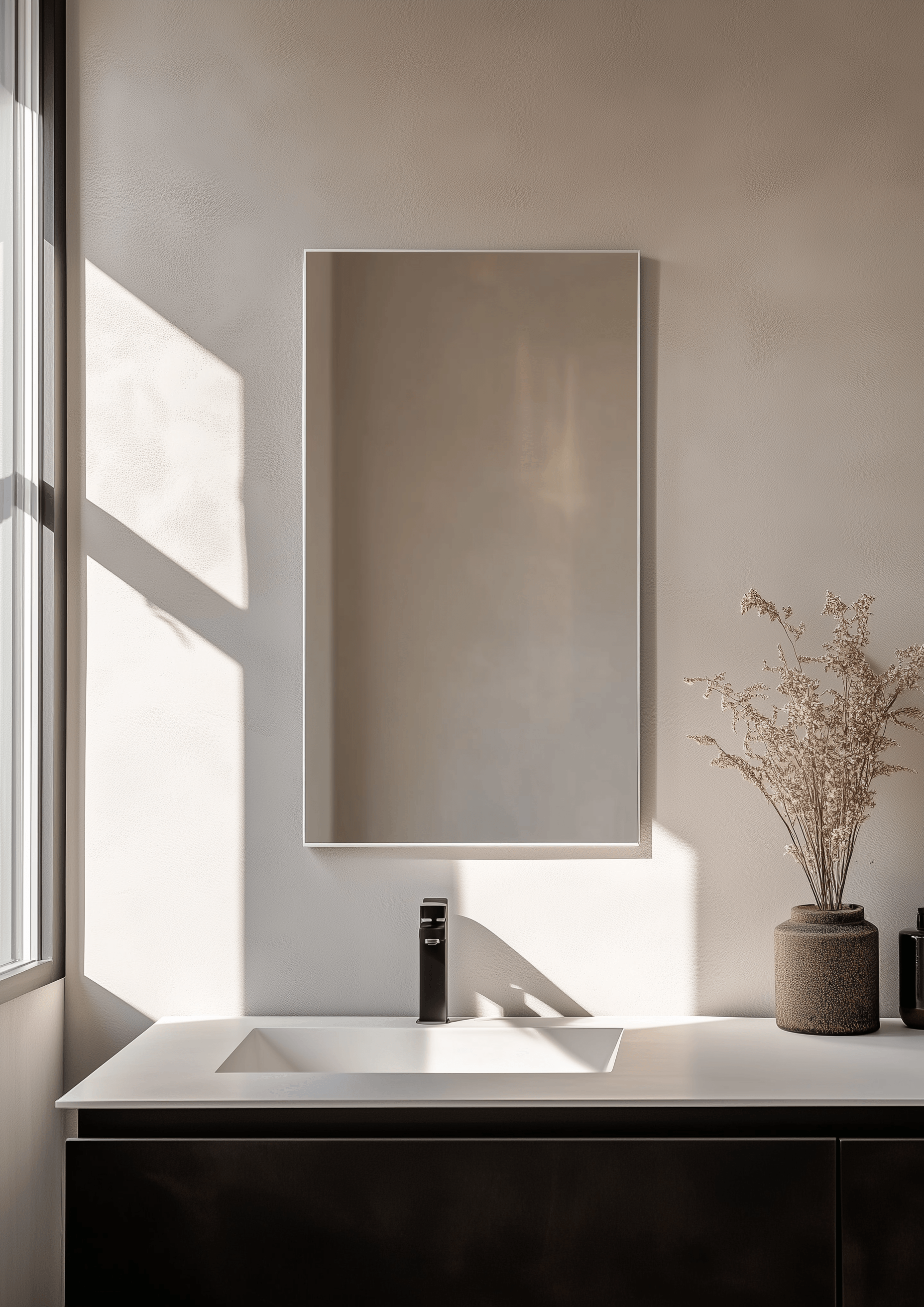 Rectangle Aluminium Mirror 50 x 70cm - The Don Home Interiors