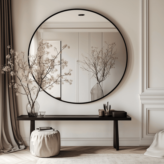 120cm Round Aluminium Mirror - The Don Home Interiors