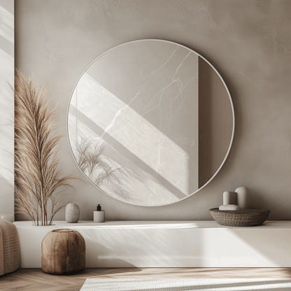 120cm Round Aluminium Mirror - The Don Home Interiors