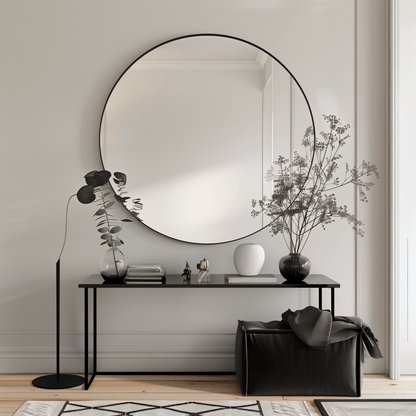 120cm Round Aluminium Mirror - The Don Home Interiors