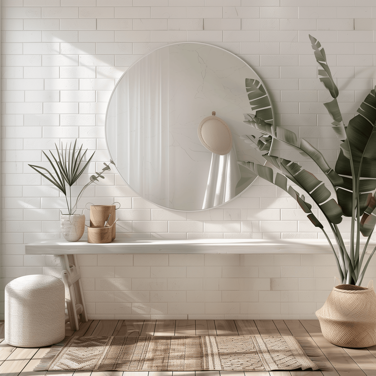 90cm Round Aluminium Mirrors - The Don Home Interiors