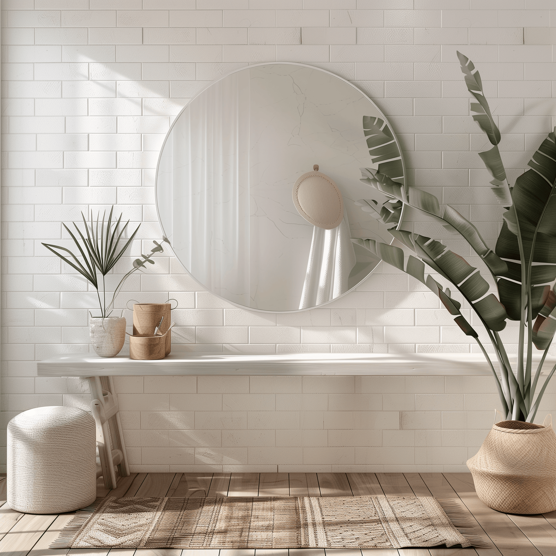 90cm Round Aluminium Mirrors - The Don Home Interiors