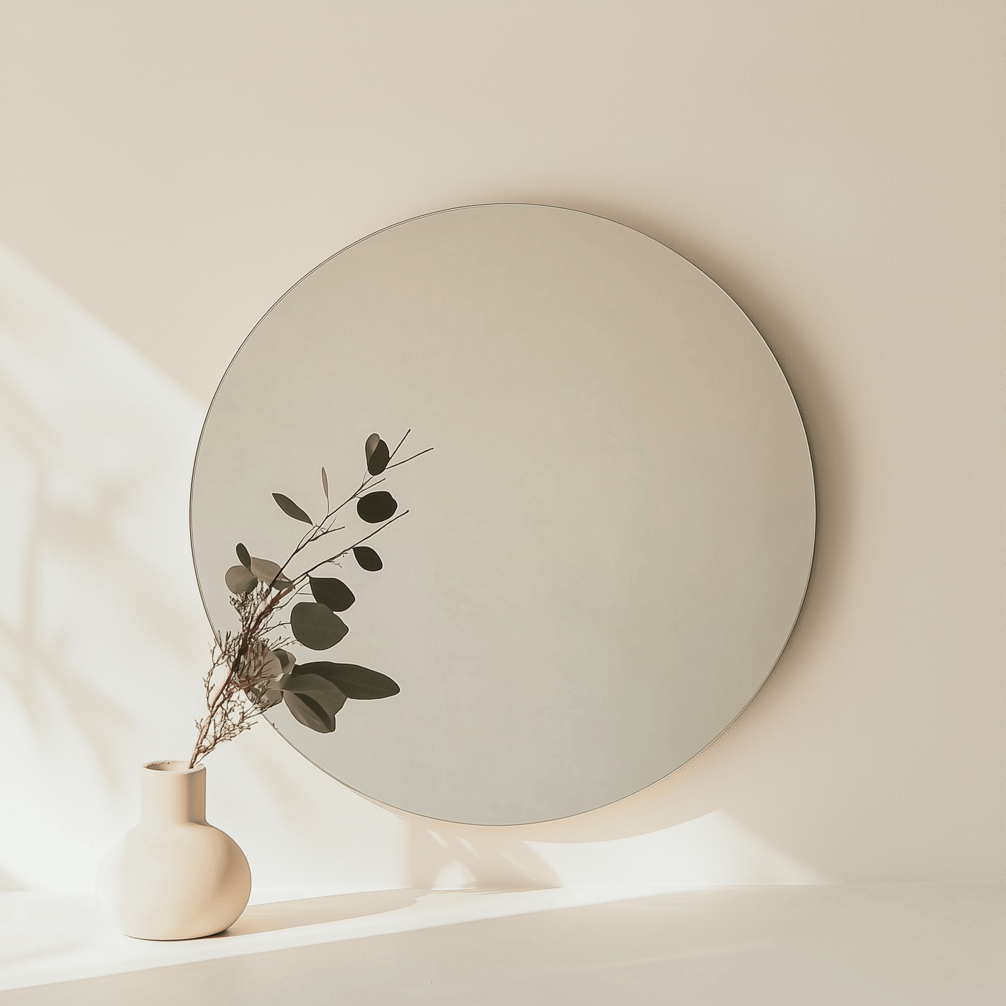 Frameless Floating Mirror - The Don Home Interiors