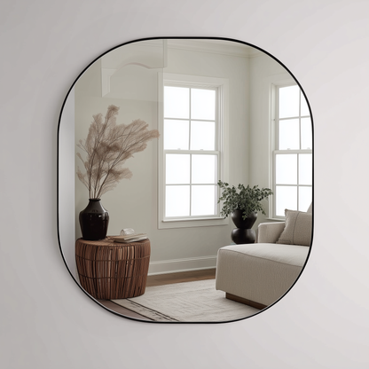 80 x 90 cm Aluminium Rounded Corner Rectangle - The Don Home Interiors